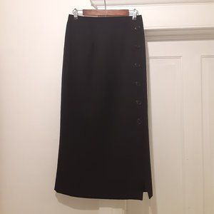 Harve Bernard 100% Wool Skirt, Black